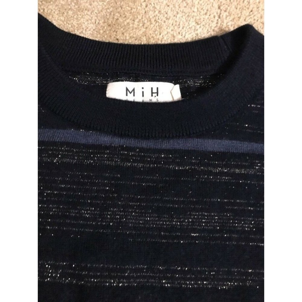 M.i.h Jeans Women's Blue Falls Metallic Striped Me - Picture 6 of 7